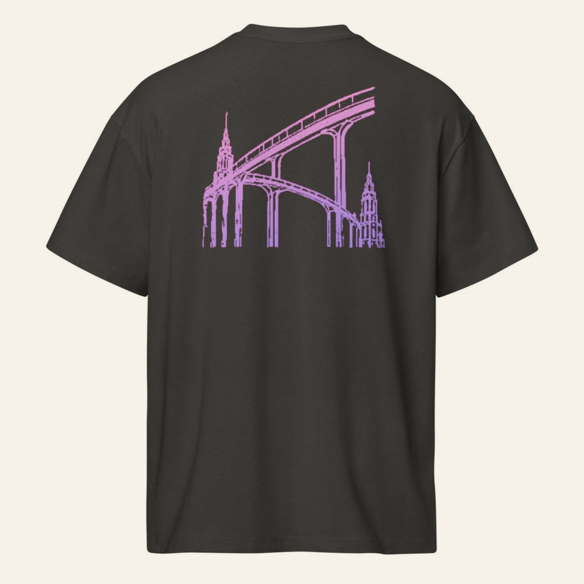 The De la Ciudad Tee, back print.