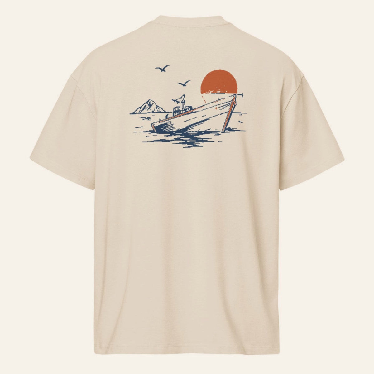 The Del Mar Tee, back print.