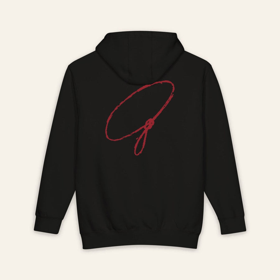 The Del Rancho Hoodie, back print.