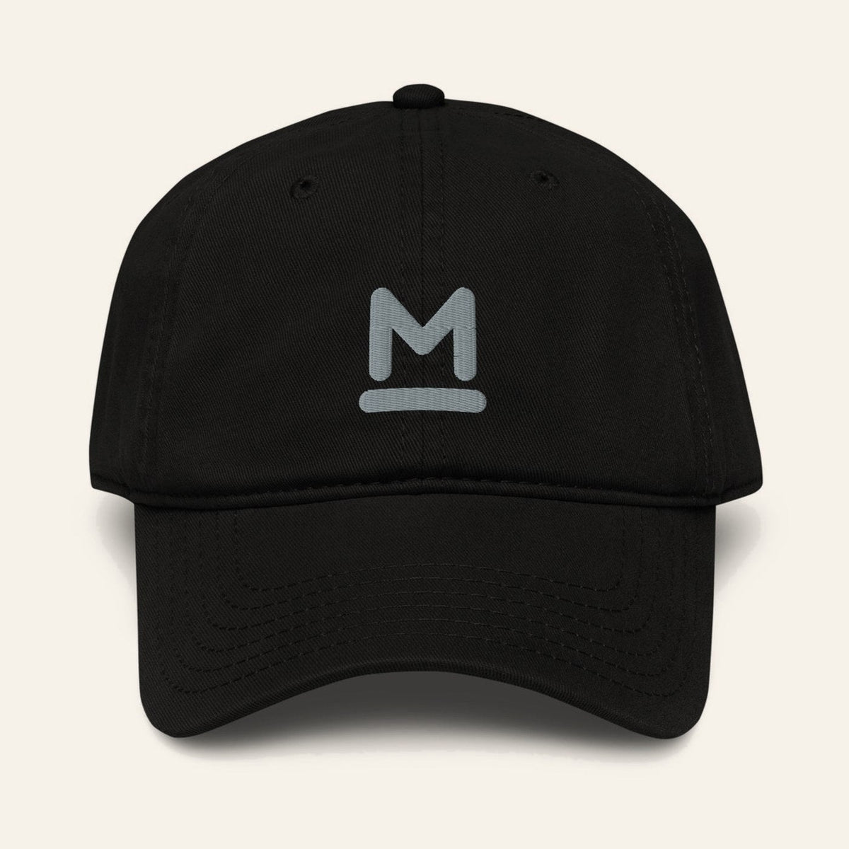 Bar M Cap in Black, front.
