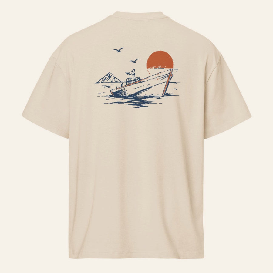 The Del Mar Tee, back print.